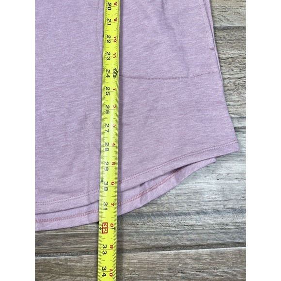 Carole Hochman French Terry Cowl Neck Tunic Mauve Large - Picture 8 of 8